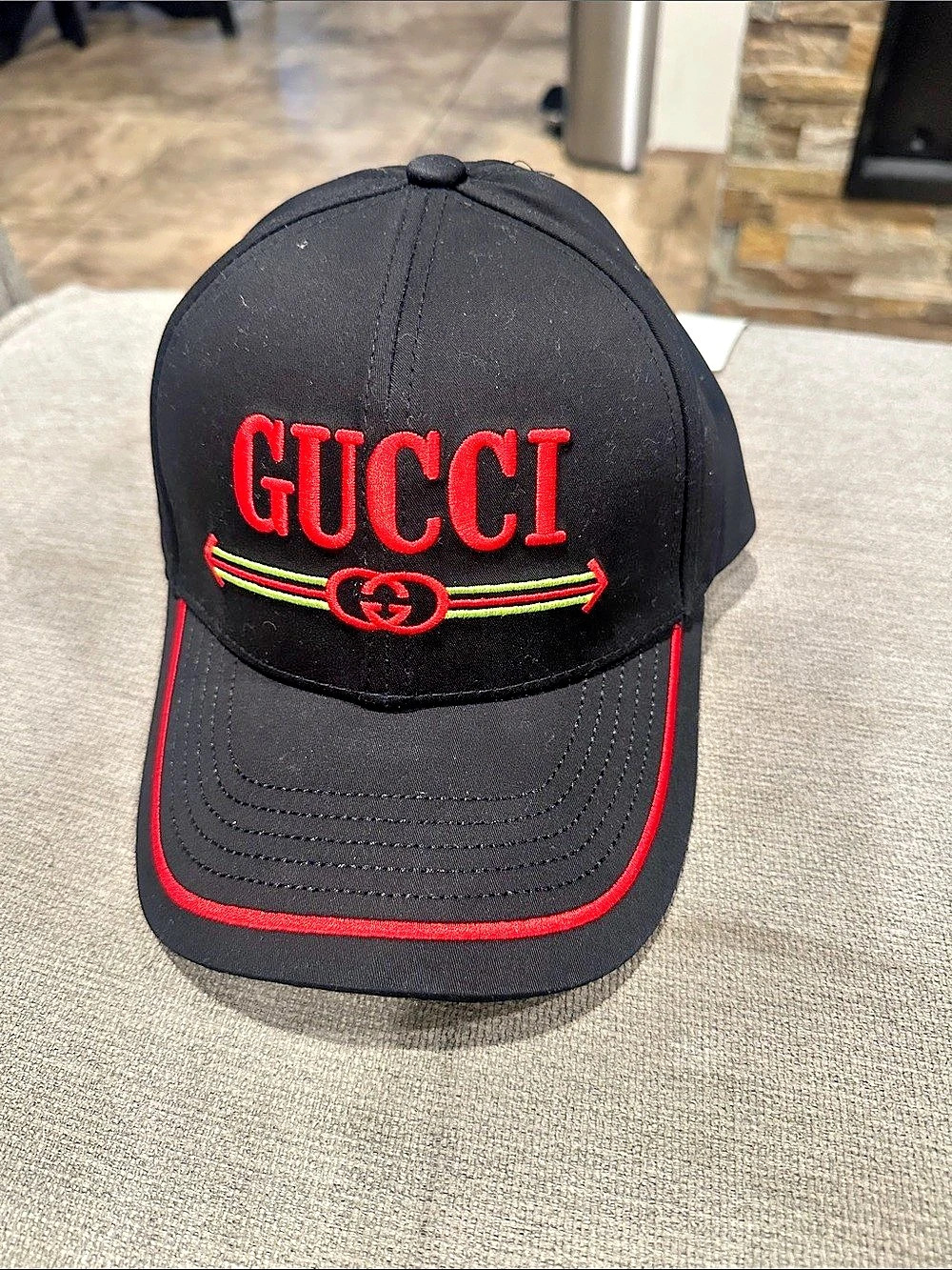 Women’s Black & Red Logo Baseball Cap